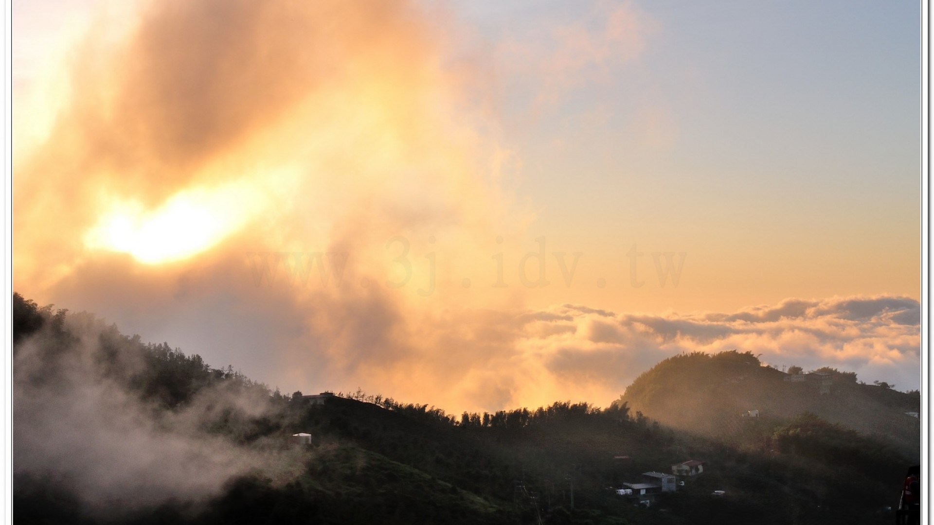 2014武岫農場夕陽、雲海