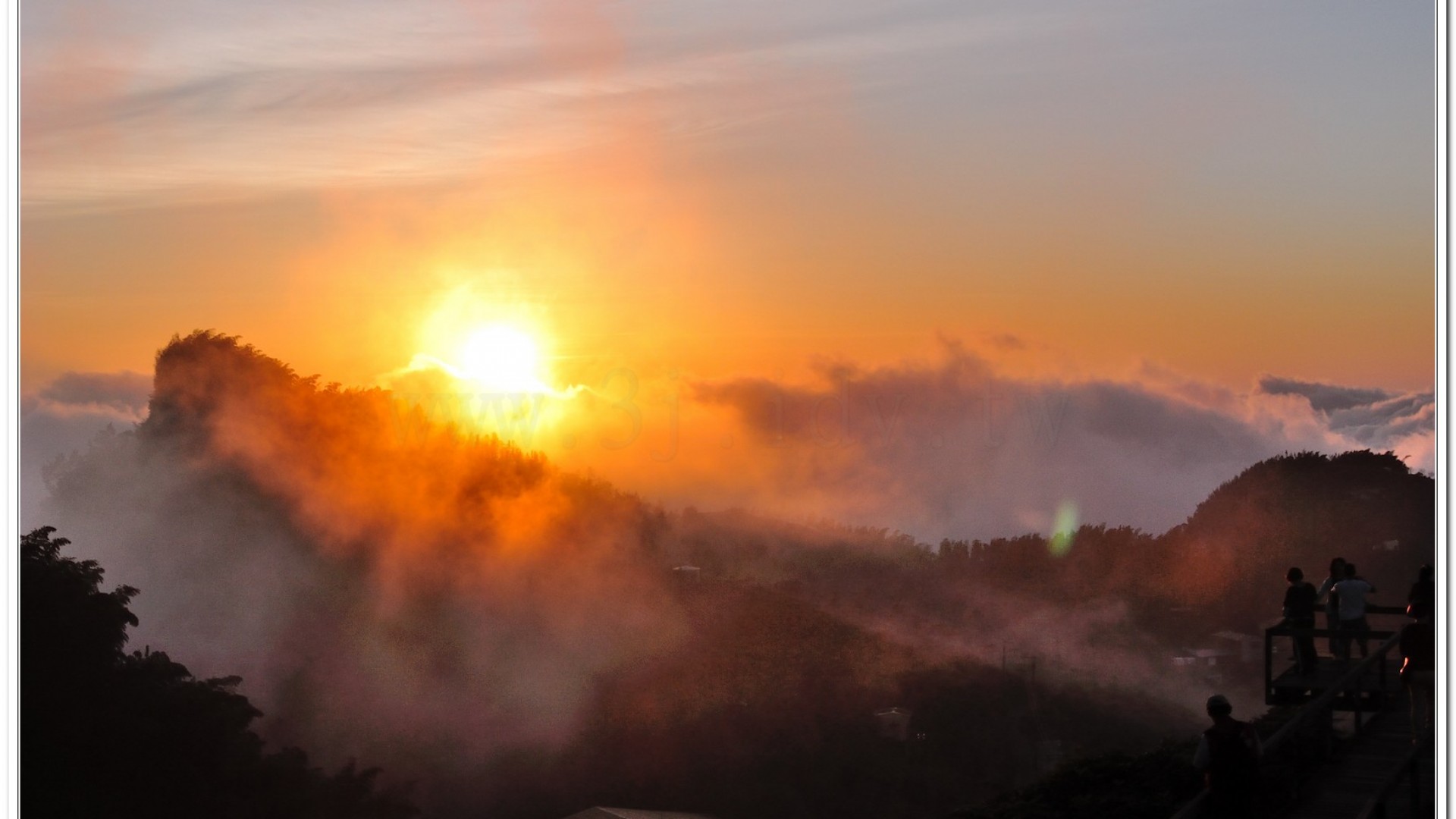 2014武岫農場夕陽、雲海
